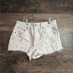 American Eagle Outfitters White Jean Shorts